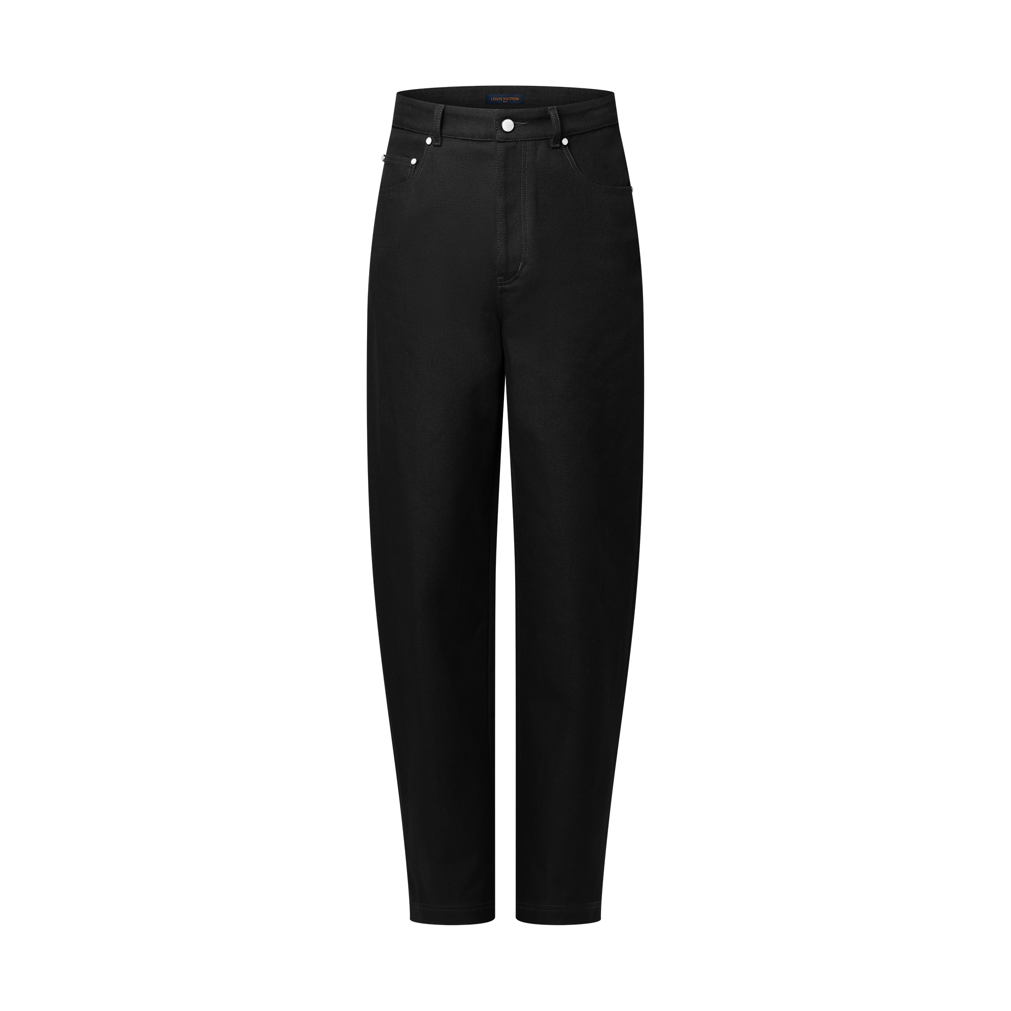 LOUIS VUITTON 13AW コットンスラックスパンツ センタープレス LOUIS VUITTON 24AW ターコイズ装飾 テーラード ウール ワーク
